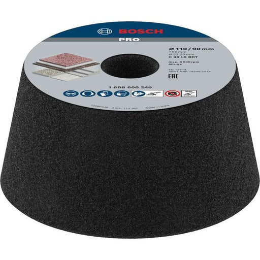 Bosch - Trenn-/Schleifscheibe PRO Stone Konischer 1608600240 Schleiftopf 90 x 110