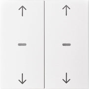 Berker - Abdeckung/Bedienelement für Installationsschalterprogramme Abdeckung Tastsensor-Modul 80961399 2-fach polarweiß mt