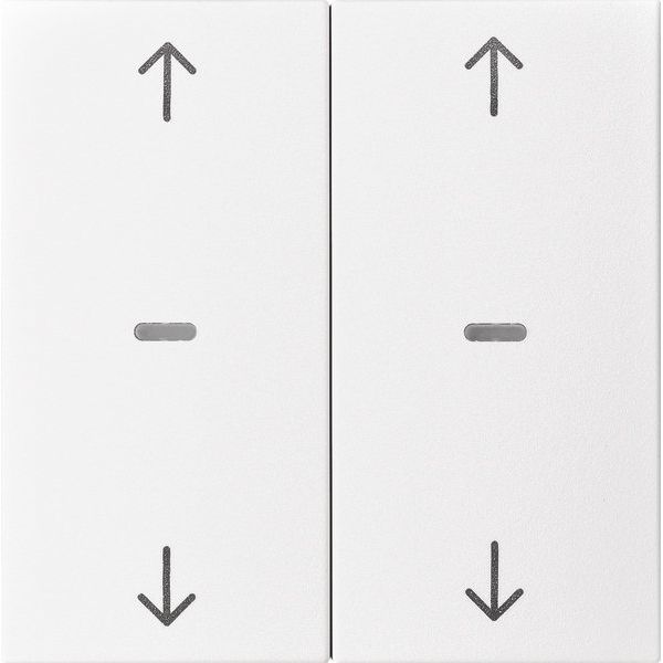 Berker - Abdeckung/Bedienelement für Installationsschalterprogramme Abdeckung Tastsensor-Modul 80961399 2-fach polarweiß mt