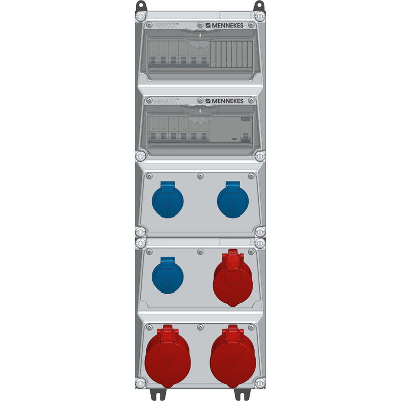 Mennekes - CEE-Steckdosen-Kombination (IEC 60309) Steckdosen-Kombination 953994 650x225mm 32A IP44