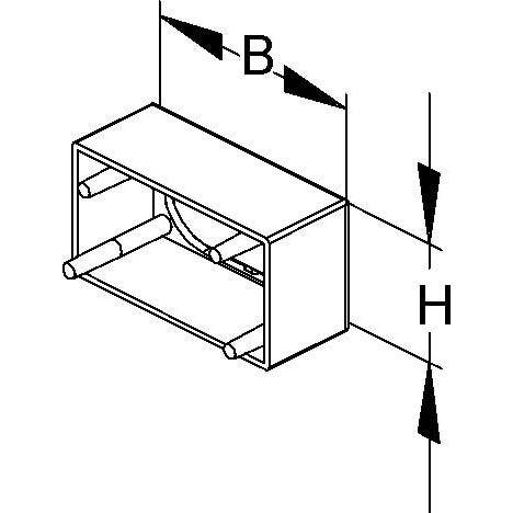 Niedax - Endstück für Leitungsführungskanal Endabschlußdeckel LED 16.030 − 1 Stück
