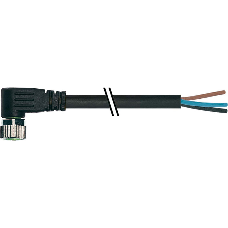 Murrelektronik - Konfektioniertes Sensor-Aktor-Kabel Steckverbinder 7000-08101-6112500 M8 Bu. gewinkelt