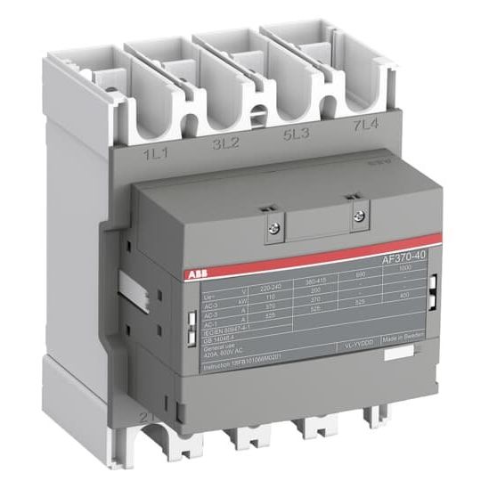ABB Stotz S&J - Leistungsschütz zum Schalten von Wechselstrom Schütz AF370-40-00-12 48-130V 50/60Hz / DC