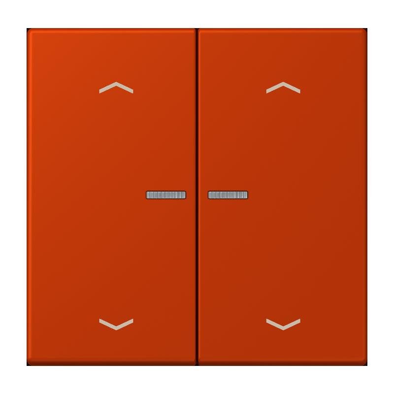 Jung - Bedienelement intelligent Taster mit Pfeilsymbolen BT LC 17102 P 244 rouge vermillon 59