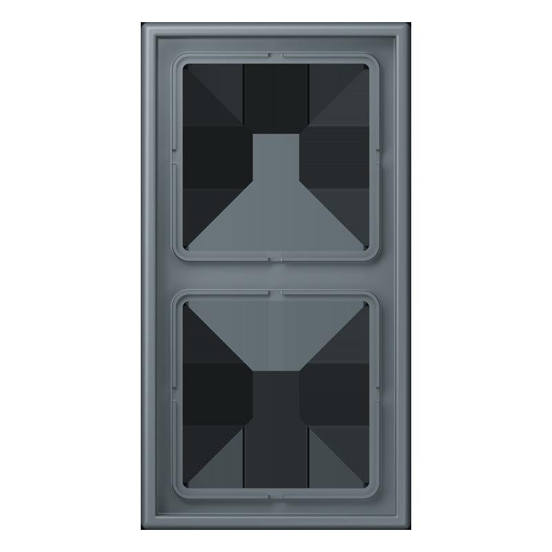 Jung - Abdeckrahmen Rahmen 2-fach LC 982 251 gris 59