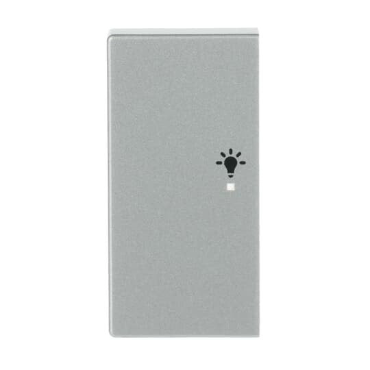 Busch-Jaeger - Bussystem-Tastwippe Wippe 2-f li, Symbol Licht 6231-21-83 alusilber