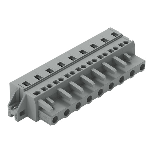 WAGO - Kabelsteckverbinder für Leiterplattensteckverbinder 1-Leiter-Federleiste 231-209/031-000 CAGECLAMP,2,5 mm²,gr − 25 Stück