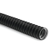 HellermannTyton - Metall-Schutzschlauch Metallschlauch PCS20 GS/PVC BK 10 20mm, schwarz, 25m − 10 Meter