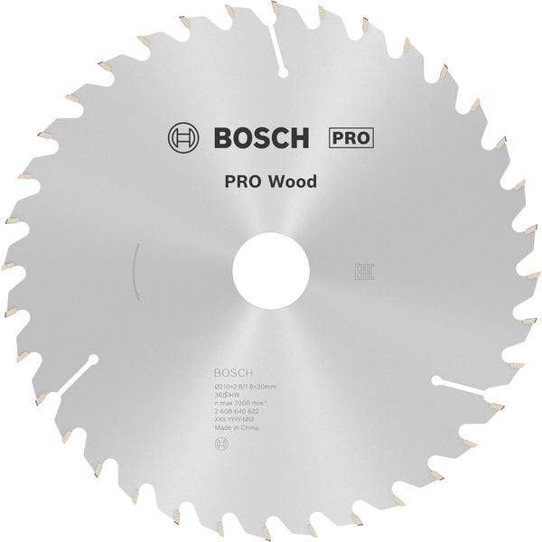 Bosch - Kreissägeblatt PRO Wood Kreissägeblatt, 2608640622 210 x 2,8 x 30 mm