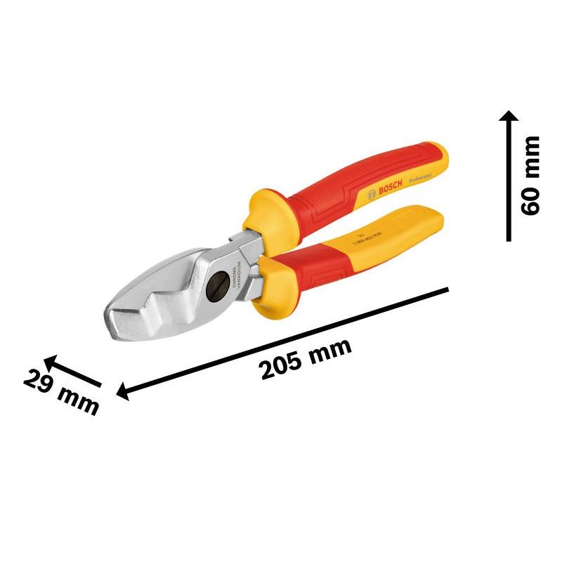 Bosch - Kabelschere VDE-Kabelschere 200 mm 1600A02NF4