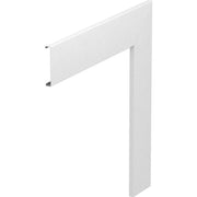 OBO Bettermann - Oberteil für Flachwinkel Geräteeinbaukanal Oberteil f.Flachwinkel 80 GS-OTFRW 300x80mm, St, rw