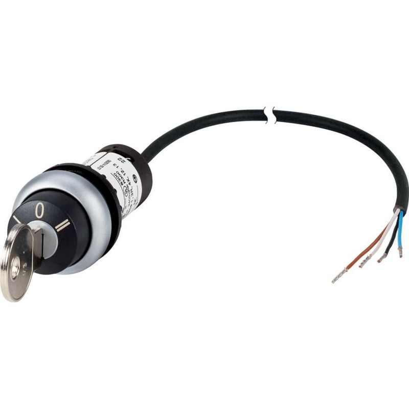 Eaton - Wahlschalter, Komplettgerät Schlüsseltaste RMQ compact C22-WS3-MS1-K11-P65 1Ö1S tastend 4polig