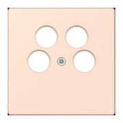 Jung - Einsatz/Abdeckung für Kommunikationstechnik Abdeckung für SAT-TV LC 990-4 SAT2 226 orange pale (32082)