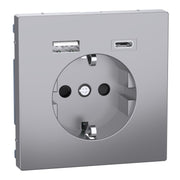 Merten - Steckdose Schuko Steckdose MEG2367-6036 mit USB Ladegerät