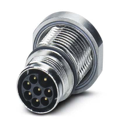Phoenix Contact - Rundsteckverbinder, feldkonfektionierbar (Industriesteckverbinder) Gerätesteckverbinder ST-8EP1N8AH100S Hinterwand