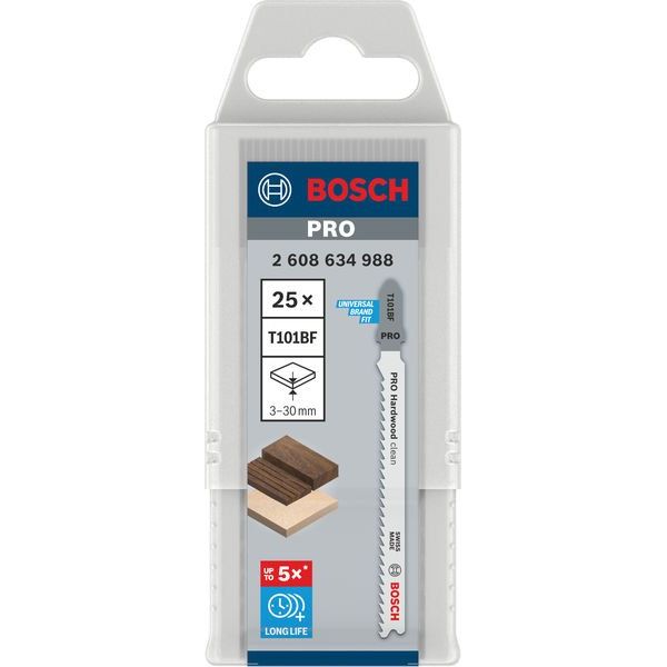 Bosch - Stichsägeblatt PRO Hardwood clean T101BF 2608634988 Stichsägeblatt 100