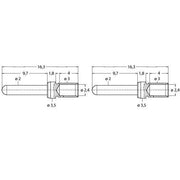 Turck - Zubehör/Ersatzteile für Befehlsgeräte Crimpkontakt Stift BS23-0002
