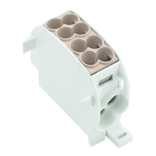 Weidmüller - Durchgangs-Reihenklemme Hauptleitungsabzweigklemme WPD 101 2X25/2X16 BN W-Reihe, TS 35 − 5 Stück
