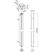 Vogels - Halterung für Audio-/Videosysteme Abhängungsprofil PUC2422 si Connect-it,L 220 cm