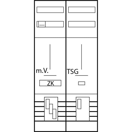 ABN - Zählerfeld Zählerplatz Z27910Z 3Pkt 1Z 1T NH00