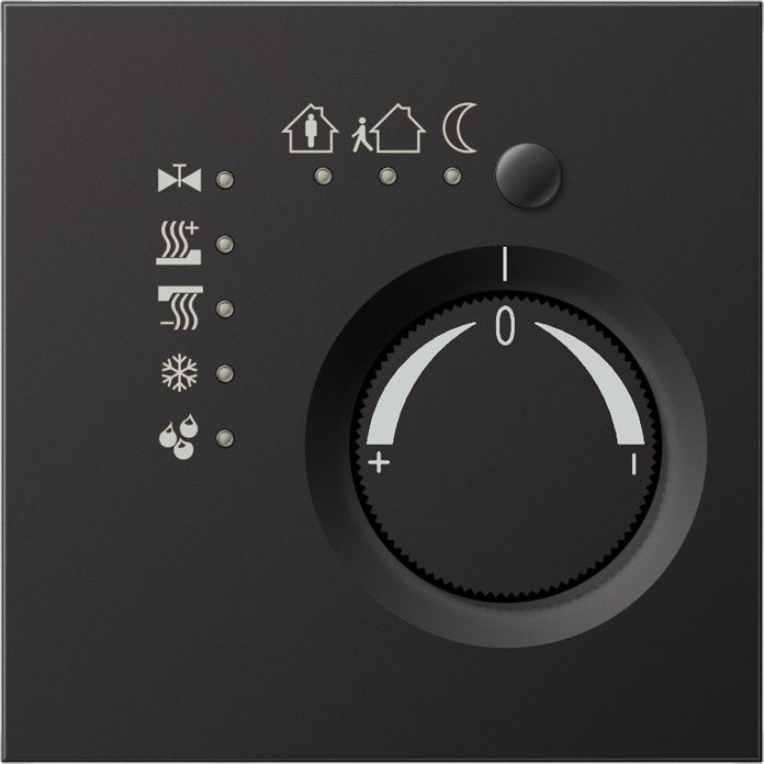 Jung - Bussystem-Raumtemperaturregler KNX Stetigregler AL 2178 D Serie LS, dark