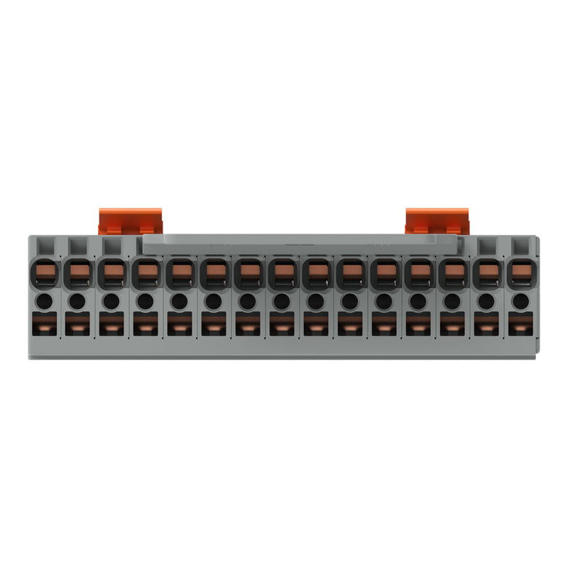 WAGO - Ein- und mehrpolige Klemmenleiste 1-Leiter-Federleiste 769-115/145-000 CAGECLAMP,4mm²,gr − 10 Stück