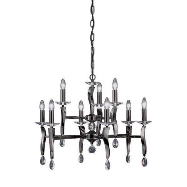 Brumberg Leuchten - Pendelleuchte Krone Girata 00859069 6+3Lp.E14/40W sw-chr