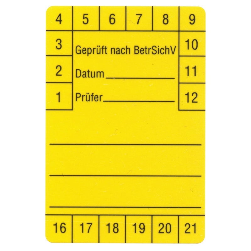 Beha-Amprobe - Kennzeichnungsmaterial Prüfetiketten FTC00001280D(VE250) 60x40mm