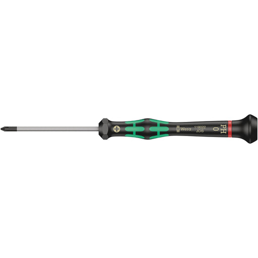 Wera - Kreuzschlitz-Schraubendreher Elektron. Schraubendreher 118022 Kreuz, PH 0x60mm