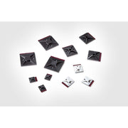 HellermannTyton - Befestigungssockel und -element für Kabelbinder Klebesockel MB3APT-A-PA66-BK 19x19mm sw − 100 Stück