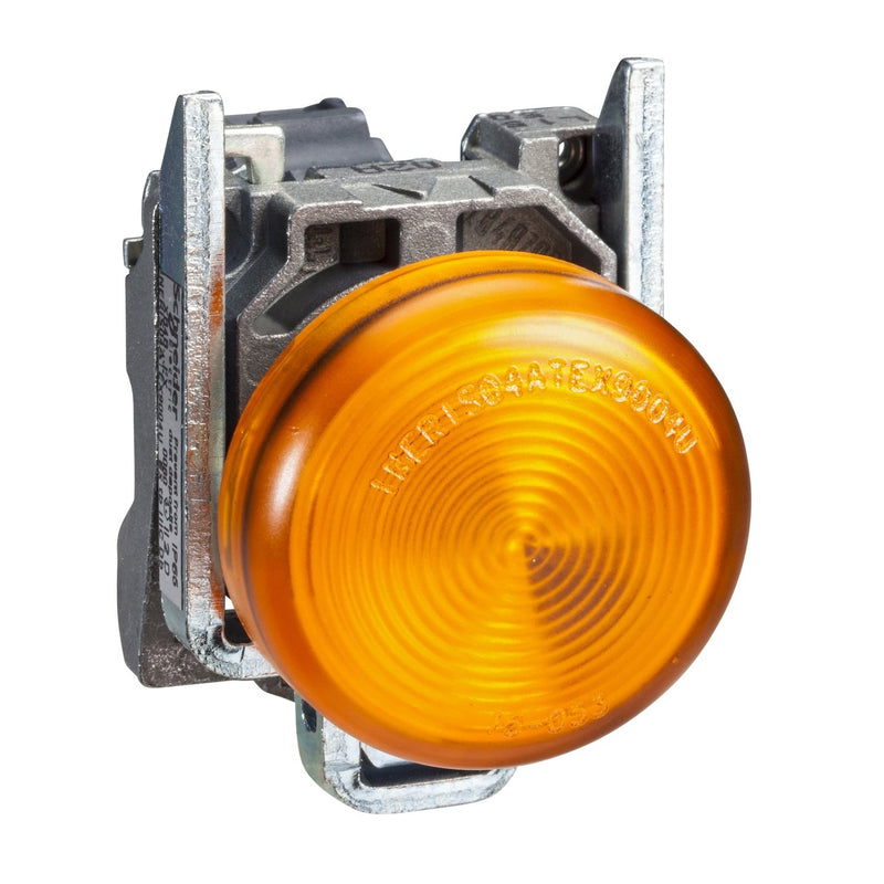 Schneider Electric - Leuchtmelder, Komplettgerät Leuchtmelder, rund XB4BVB5EX IP65, Schraubkl