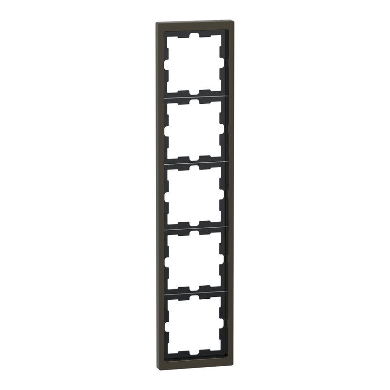 Merten - Abdeckrahmen Rahmen 5f.moccamet MEG4050-6552 D-Life Metall