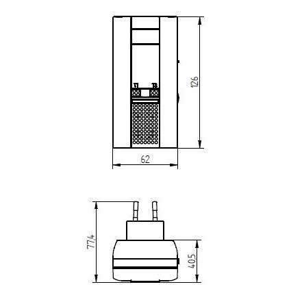 Grothe - Gong Steckdosenfunkgong Empf. MISTRAL 400E 6Melodien/Blitzl.,ws