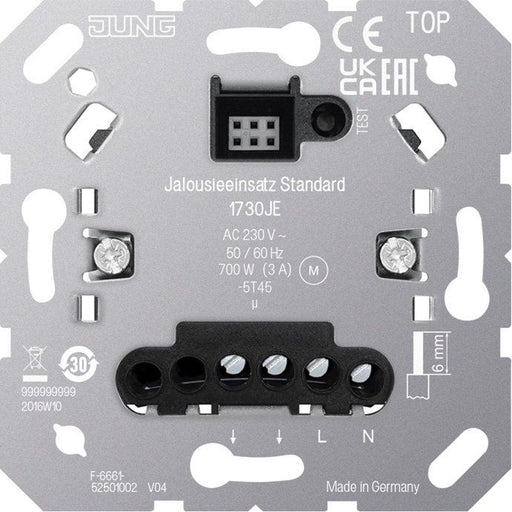 Jung - Jalousieschalter/-taster Jalousieeinsatz 1730 JE Standard − 1 Stück
