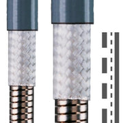 Flexa - Metall-Schutzschlauch Silikonschutzschlauch PS-VA, ID3,0xAD5,3mm grau ID 3,0xAD5,3 mm − 100 Meter