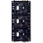 ABB Stotz S&J - Bodenplatte für Aufputzinstallation Grundträger 3fach 6346/12-101-500 schwarz