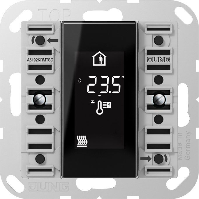 Jung - Bussystem-Mehrfach Bediengerät KNX Raumcontroller-Modul A 5192 KRM TS D Kompakt 2-fach