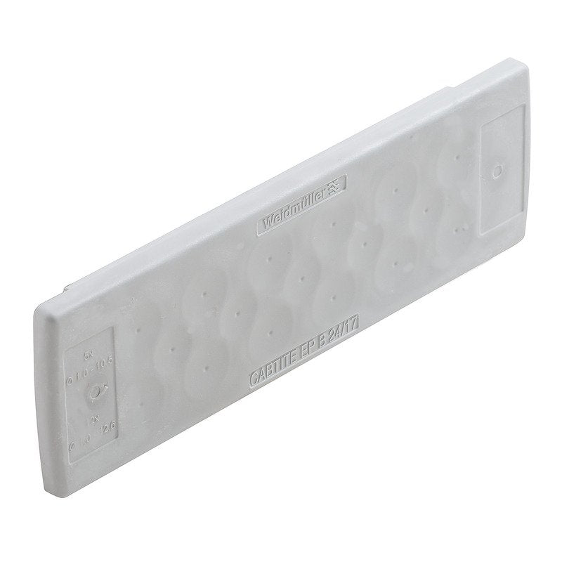 Weidmüller - Komponente für Verdrahtung, Kabeleinführung und -fixierung (Gehäuse/Schaltschr.) Kabeldurchführungsplatte CABTITE E#2743650000 Cabtite TPE − 10 Stück