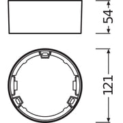 Ledvance - Mechanisches Zubehör/Ersatzteile für Leuchten Anbaurahmen DL SLIMFRAME DN105WT