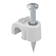 OBO Bettermann - Nagelschelle (für Kabel) Iso-Nagel-Clip 2009 45 LGR 9,0mm − 100 Stück