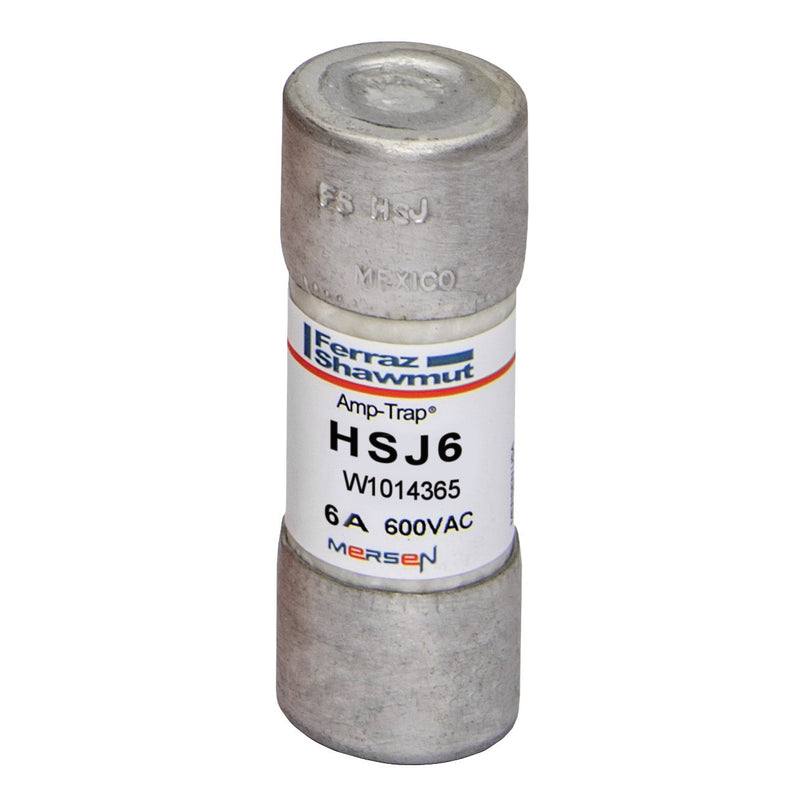 Mersen - Zylindrische Sicherung Sicherungseinsatz Class J HSJ6 6A Class J HS Fuse − 10 Stück