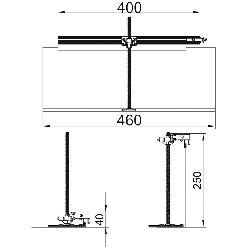 OBO Bettermann Vertr - Abzweigeinheit Unterflurkanal estrichbündig offen Kanalabzweig rechts OKA-G40040240FBR für OKA-G und OKA-W