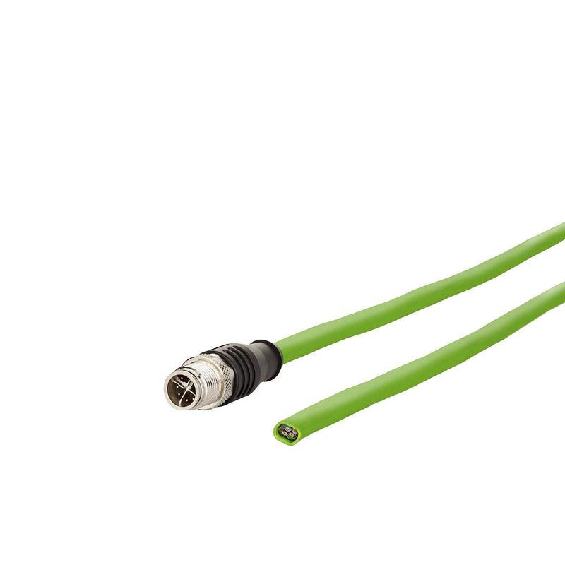 Metz Connect - Patchkabel Kupfer Industrie Anschlussleitung konf.M12 142M2X10020 2m gn X-kodiert