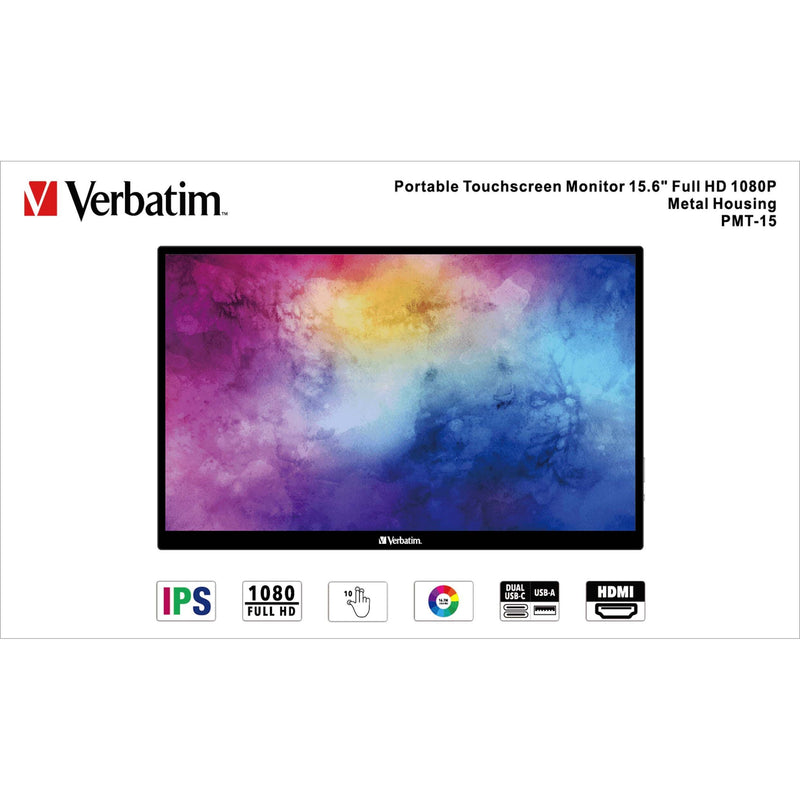 Verbatim - Fernseher FHD Monitor portable 49592 15.6Z (39.62cm)