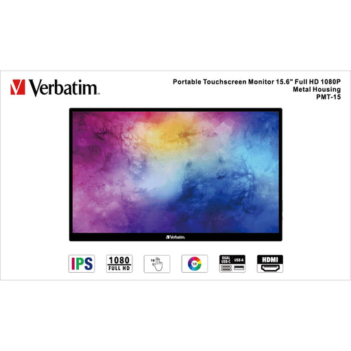Verbatim - Fernseher FHD Monitor portable 49592 15.6Z (39.62cm)