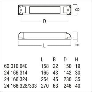 Zumtobel - Elektrisches Zubehör/Ersatzteile für Leuchten LED-Netzgerät LEDCONV13W DC24V230V