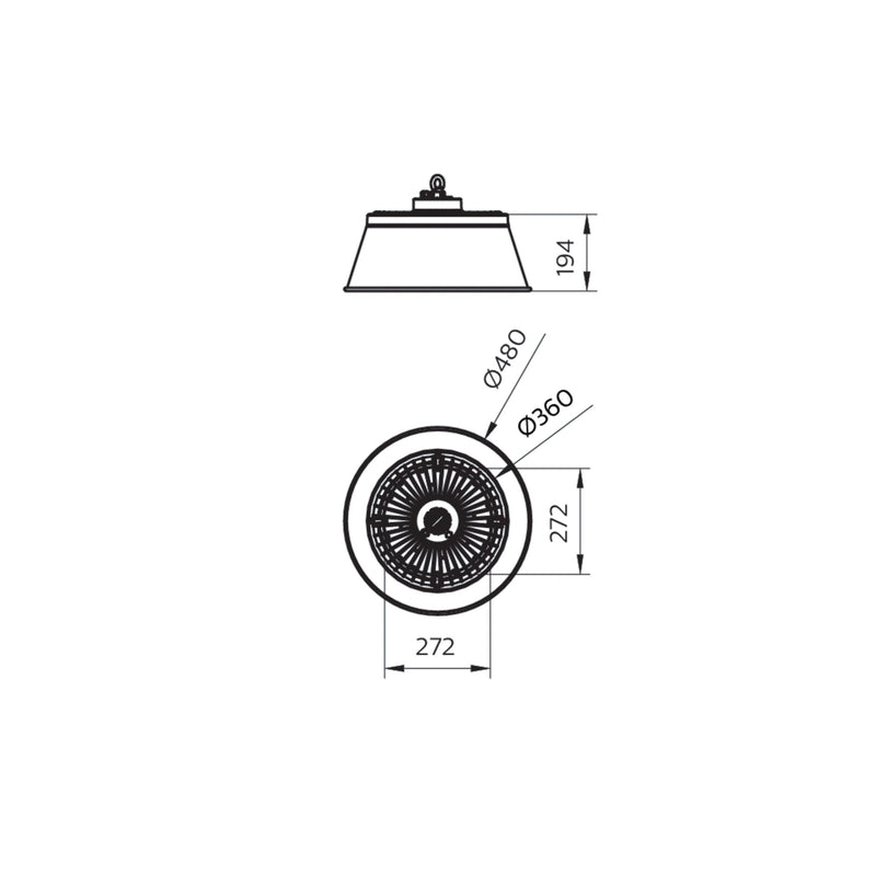 Philips Lighting - Lichttechnisches Zubehör/Ersatzteile für Leuchten Aluminiumreflektor BY021Z G2 ALU
