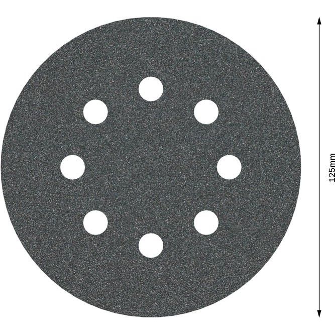 Bosch - Schleifpapier/Schleifvlies PRO F355 Schleifblatt, 125 2608605116 mm, G100, 5-tlg