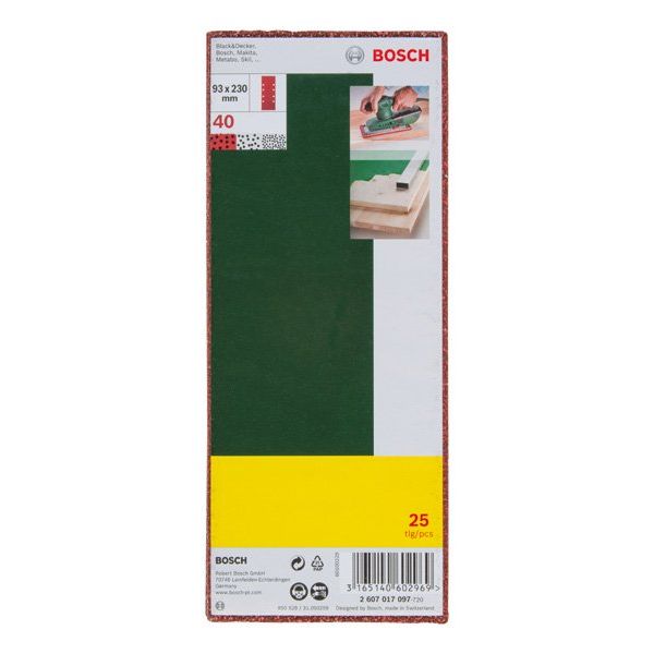 Bosch - Schleifpapierset Schleifblatt-Set für 2607017097 Schwingschleifer 8