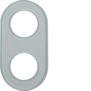 Berker - Abdeckrahmen Glasplatte 1102 2-fach − 1 Stück by Berker
